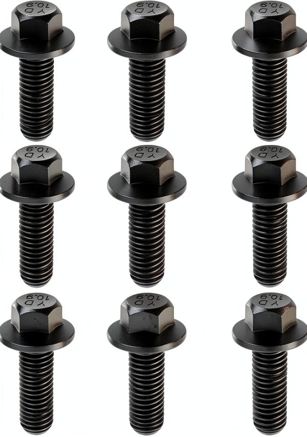Salior Grade 10.9 Carbon Steel Exhaust Bolts for LS Engines-0