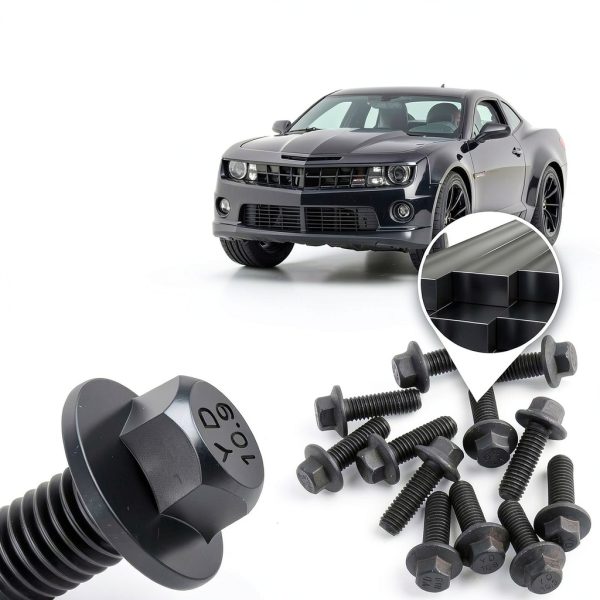 Salior Grade 10.9 Carbon Steel Exhaust Bolts for LS Engines-3