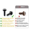 Mtuiewo Exhaust Manifold Bolt Kit for LS LT Engines-6