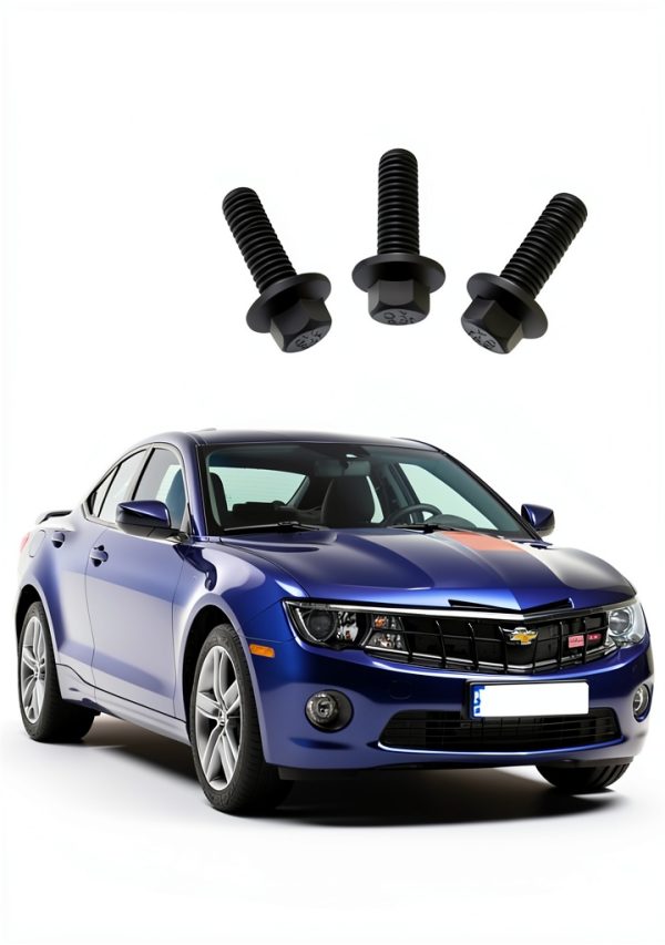 Salior Grade 10.9 Carbon Steel Exhaust Bolts for LS Engines-5