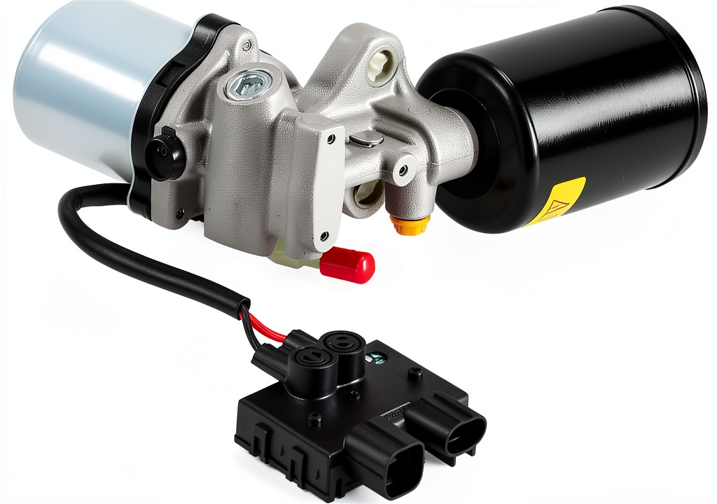 Lexus LS460 brake pump installed under the vehicle
