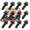 Salior Grade 10.9 Carbon Steel Exhaust Bolts for LS Engines-6