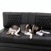 Qualitex RV Sofa Sleeper Bed Black Leather-7