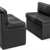 Qualitex RV Sofa Sleeper Bed Black Leather-2