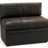 Qualitex RV Sofa Sleeper Bed Black Leather-4
