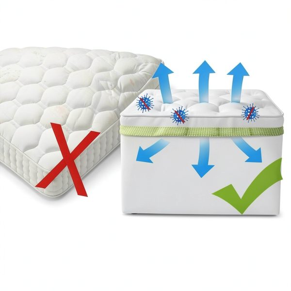 Bouticol Blue Queen RV Mattress Waterproof-3