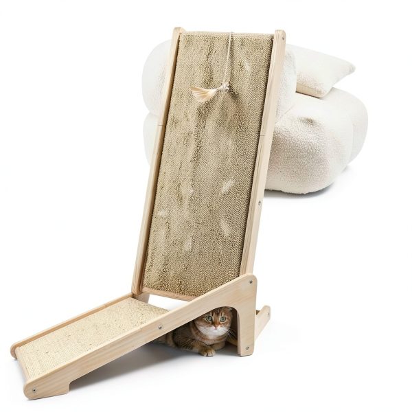 Cat Scratch Ramp PETKARAY Scratching Pad Natural Sisal Dual Placement-3