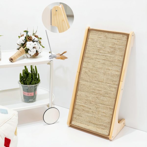 Cat Scratch Ramp PETKARAY Scratching Pad Natural Sisal Dual Placement-6