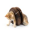 Cat Scratcher Toy VOXGET Foldable Scratching Board Bell Balls Auburn-5
