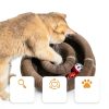 Cat Scratcher Toy VOXGET Foldable Scratching Board Bell Balls Auburn-4