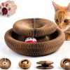 Cat Toy Feierxun Magic Organ Accordion Scratching Pad with Bell Ball-0