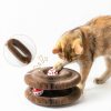 Cat Scratcher Toy VOXGET Foldable Scratching Board Bell Balls Auburn-3